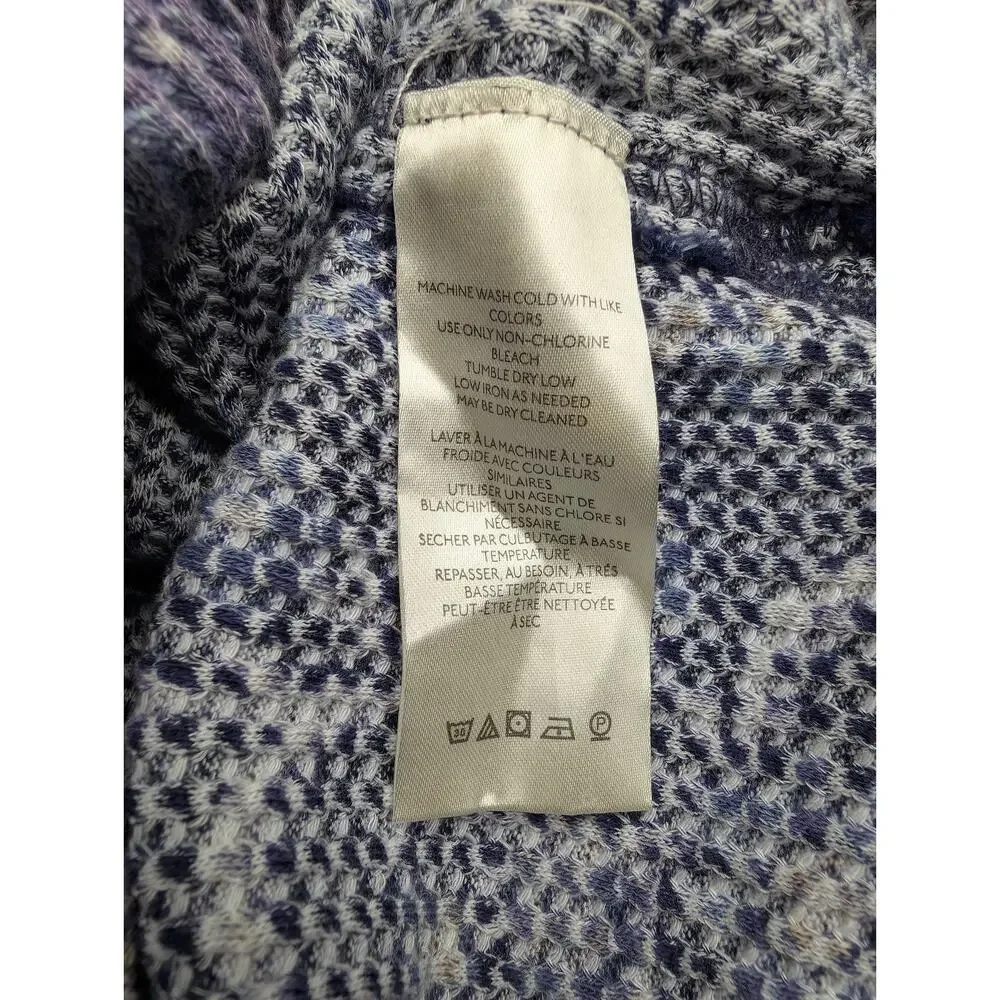 We The Free People Pretty Little Thermal Womens XS Purple Floral Y2K Layer Shirt